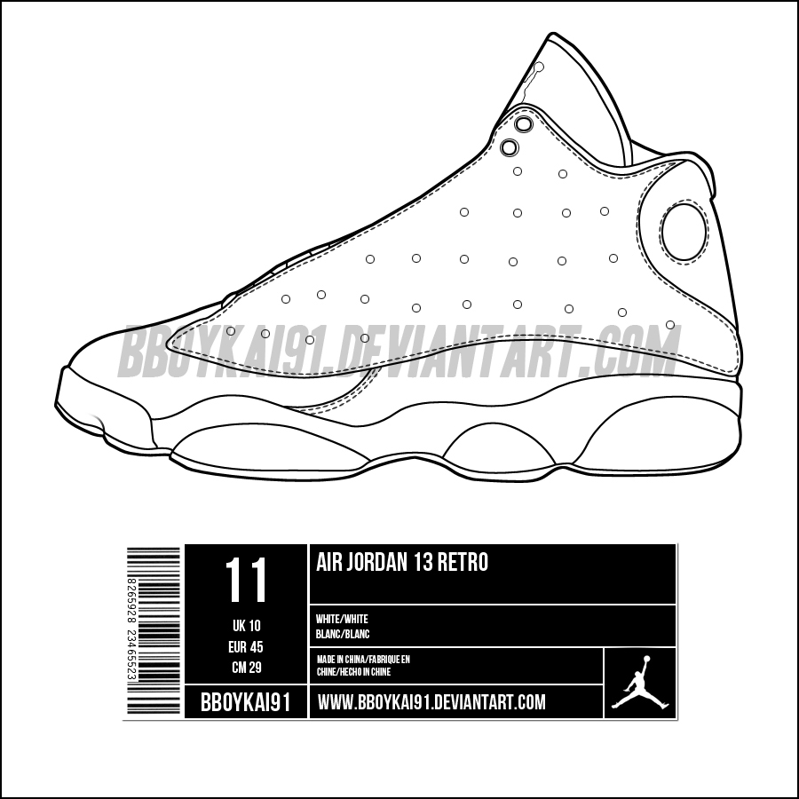 Air Jordan 13 Template