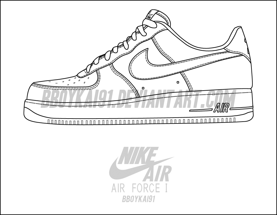 Air Force 1 Template 