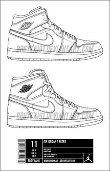 Air Jordan 1 Retro Template