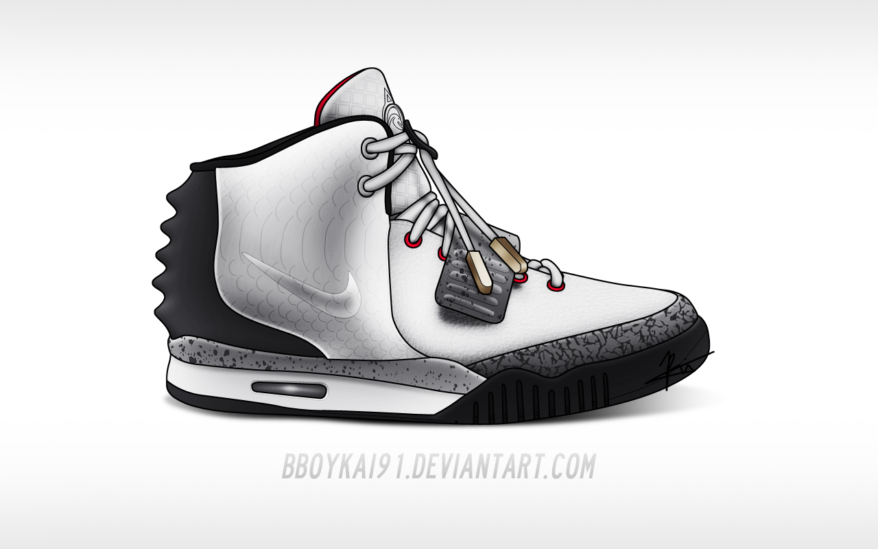 Nike Air Yeezy 2 'White Cement'