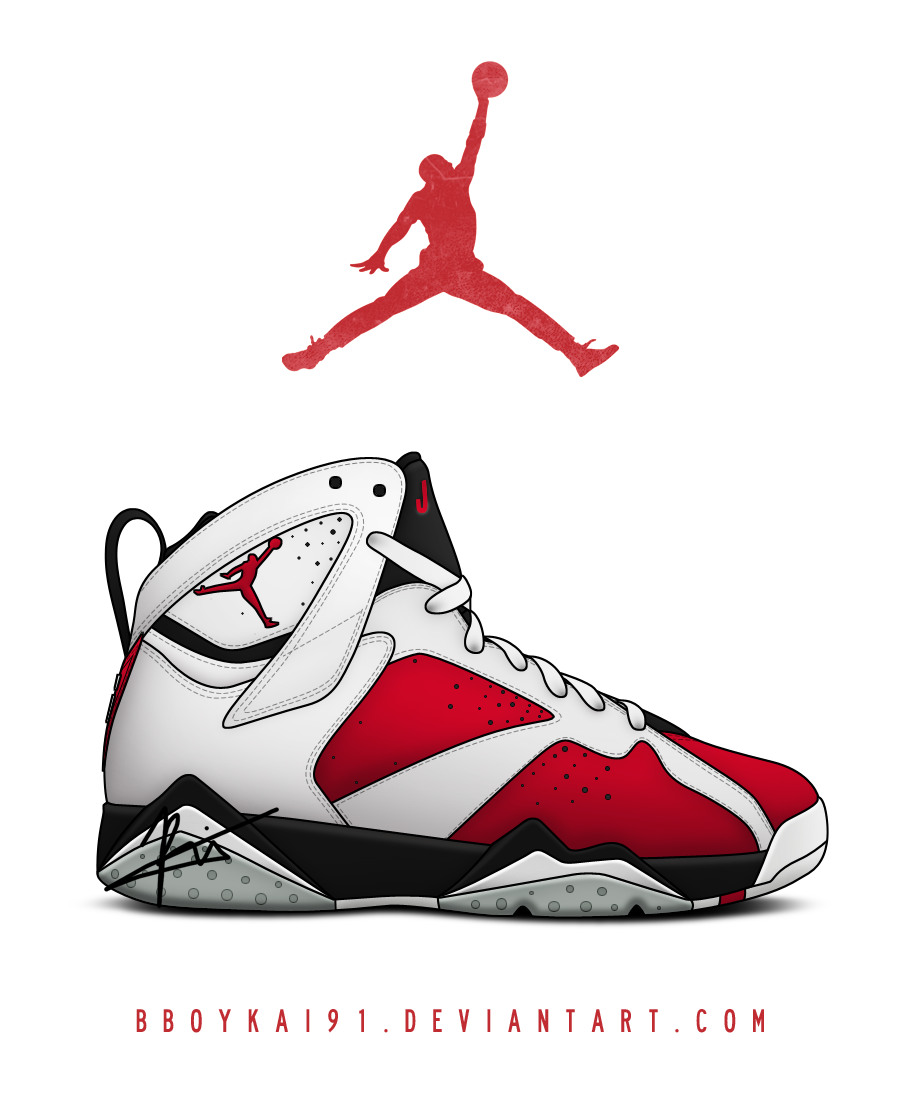 Air Jordan 7 'Carmine' Remake