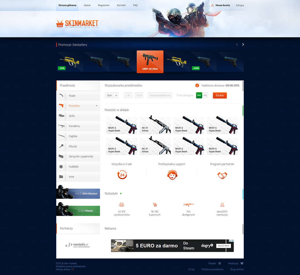 SkinMarket - biggest polish cs:go skins shop