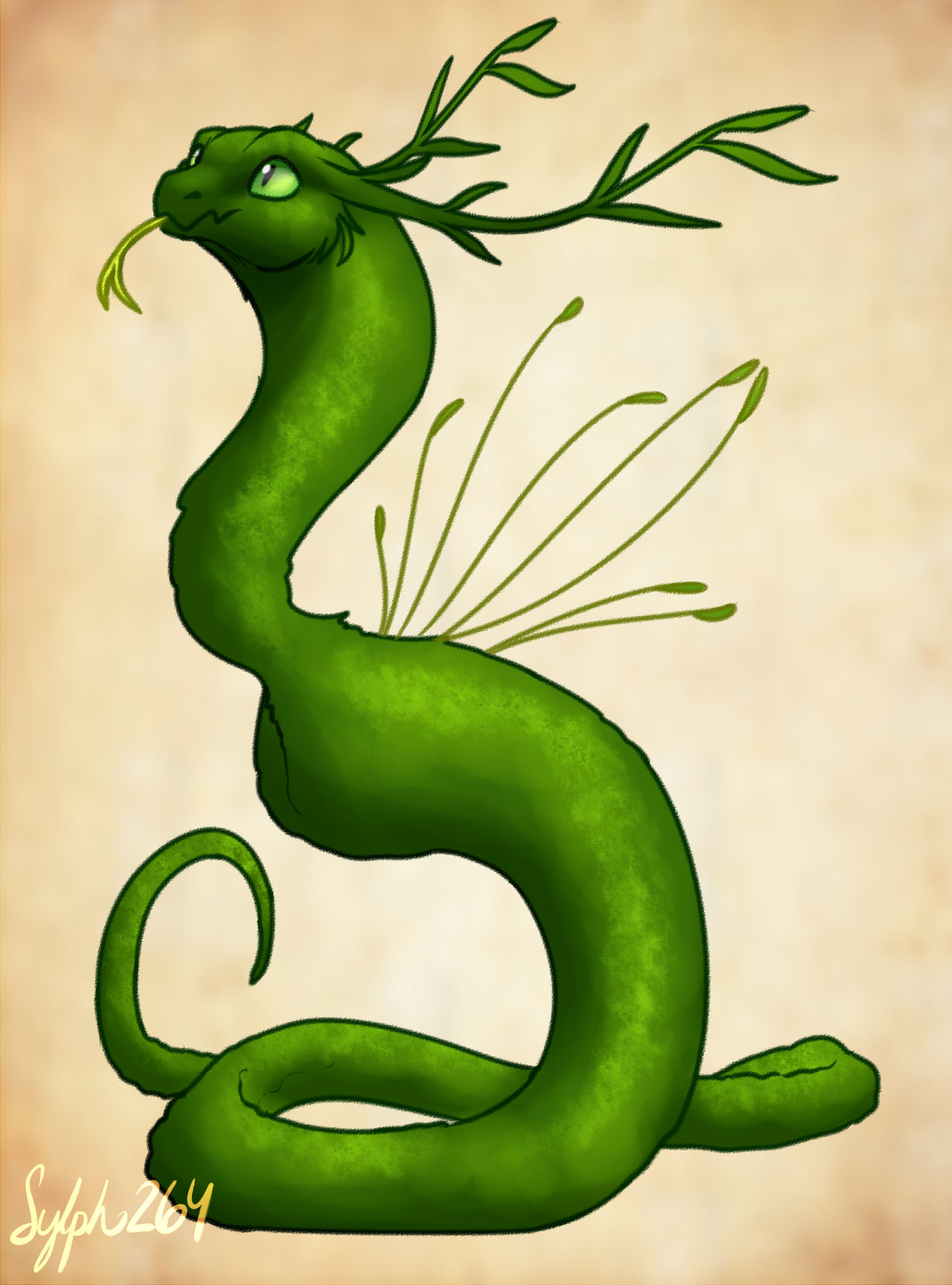 Moss Dragon by Sylph264 on DeviantArt