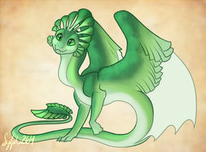 Funguary- Pixie Cup Lichen Dragon