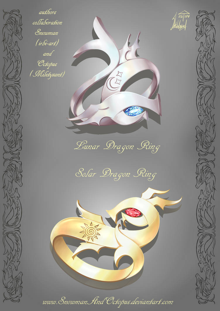Two Dragon Rings 2/2 CLOSED Solar And Lunar Dragons Rings adopt by SnowmanAndOctopus on ...