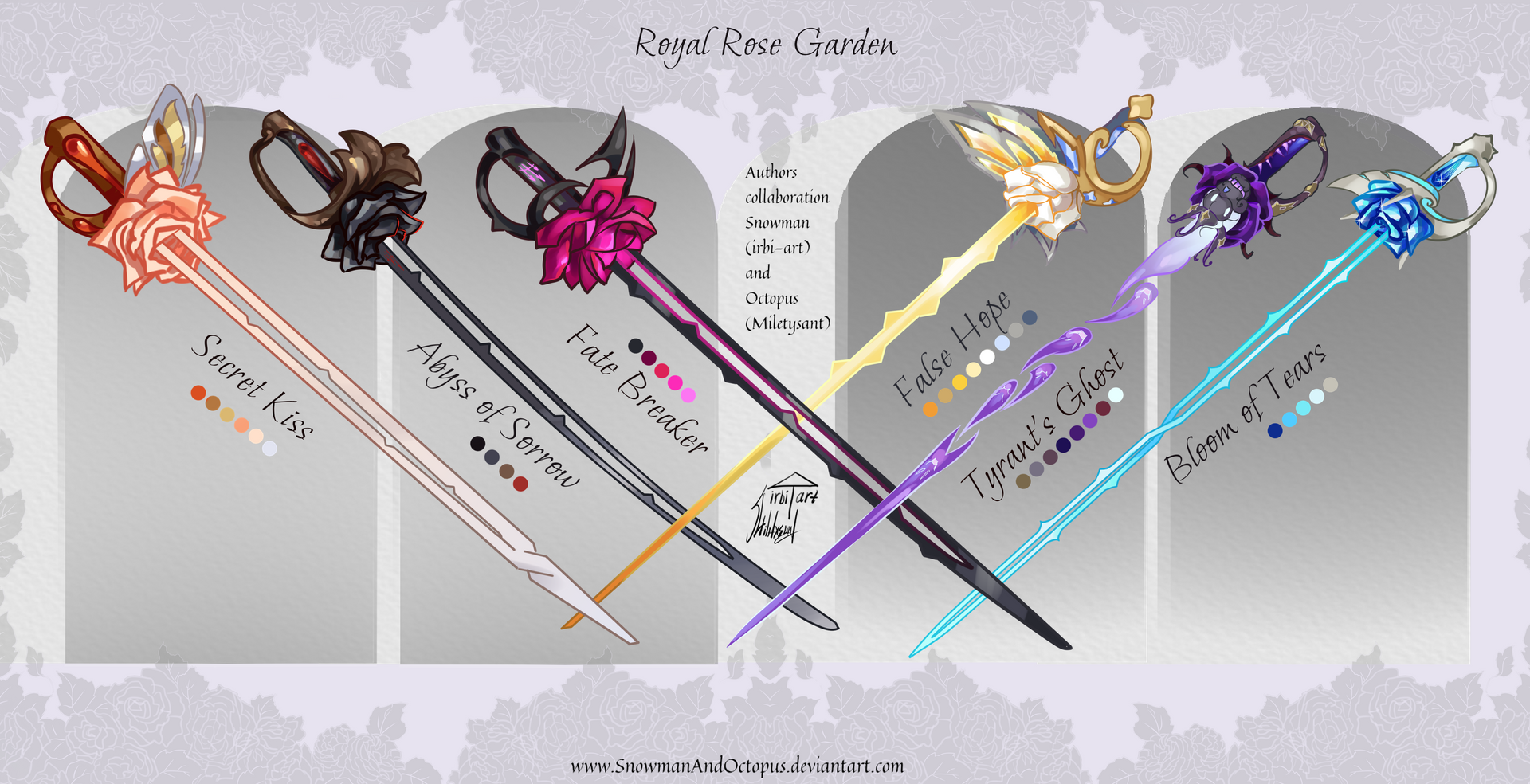 5/6 open Royal Rose Garden rapier weapon adopt by SnowmanAndOctopus on ...