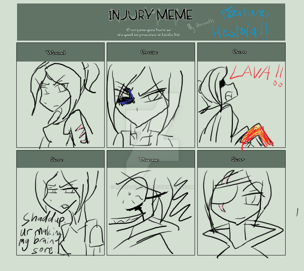 Reportlab Injury Meme Injury Meme by HazelQurdrel on DeviantArt