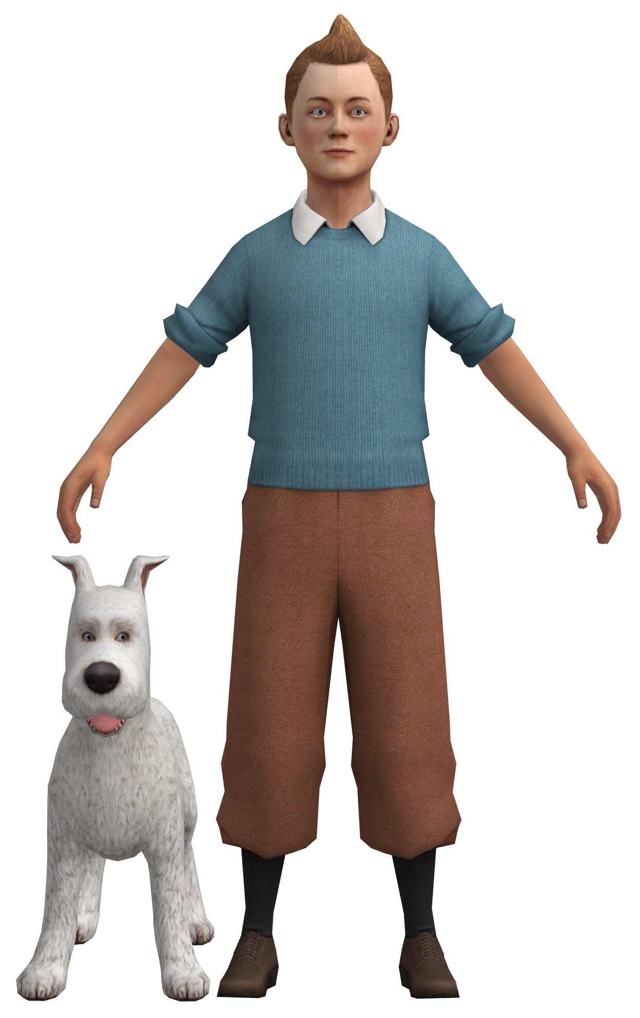 Tintin and Snowy