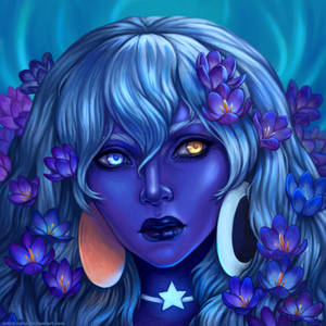 Eon and crocuses by Artist-LaiNa Eon and crocuses by Artist-LaiNa