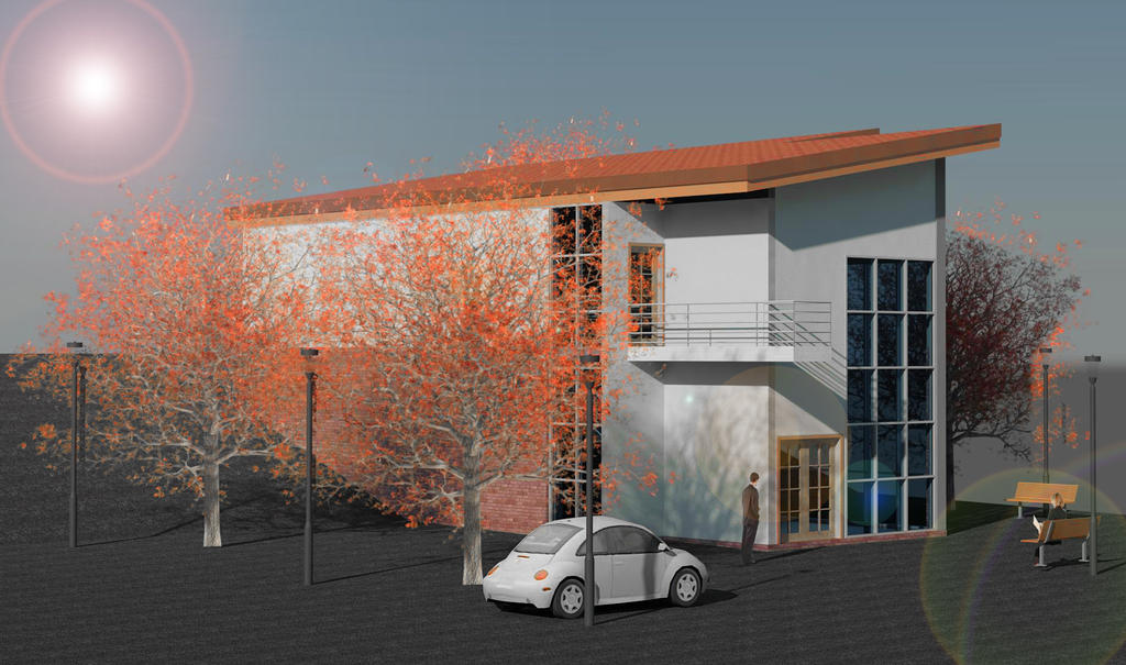 Revit Copper Villa by Irriverender on DeviantArt