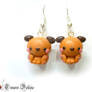 Kawaii dog earrings - polymer clay earrings