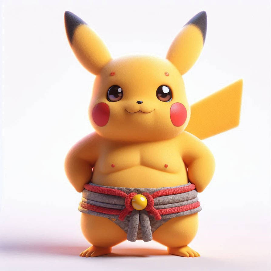 Pokemon Sumo Deviantart AI Sumo Pikachu #4 by BracknellBen18799 on DeviantArt