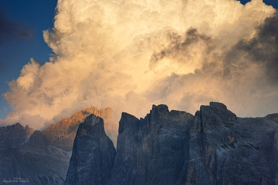 Dolomite Sunset Clouds