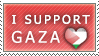 i support gaza - stamp