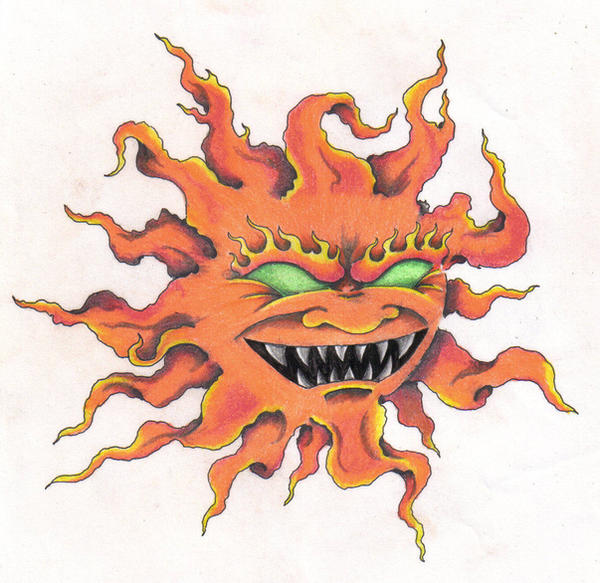 Angry Sun by InkedPage on DeviantArt