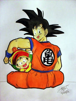 Goku and Gohan