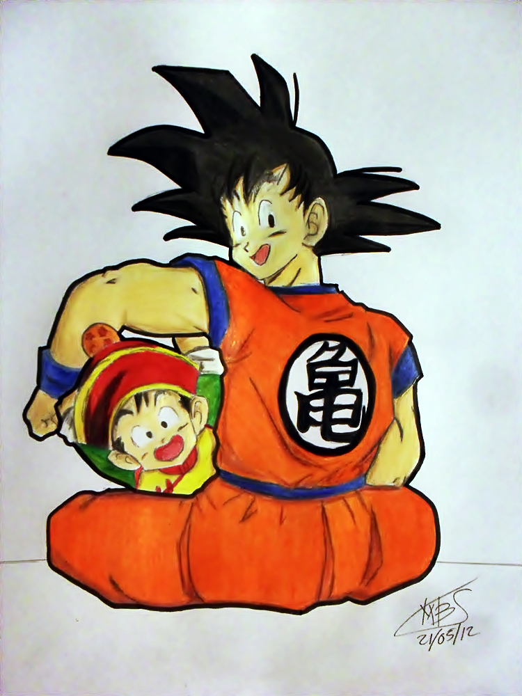 Goku and Gohan by SunnyDjoka on DeviantArt