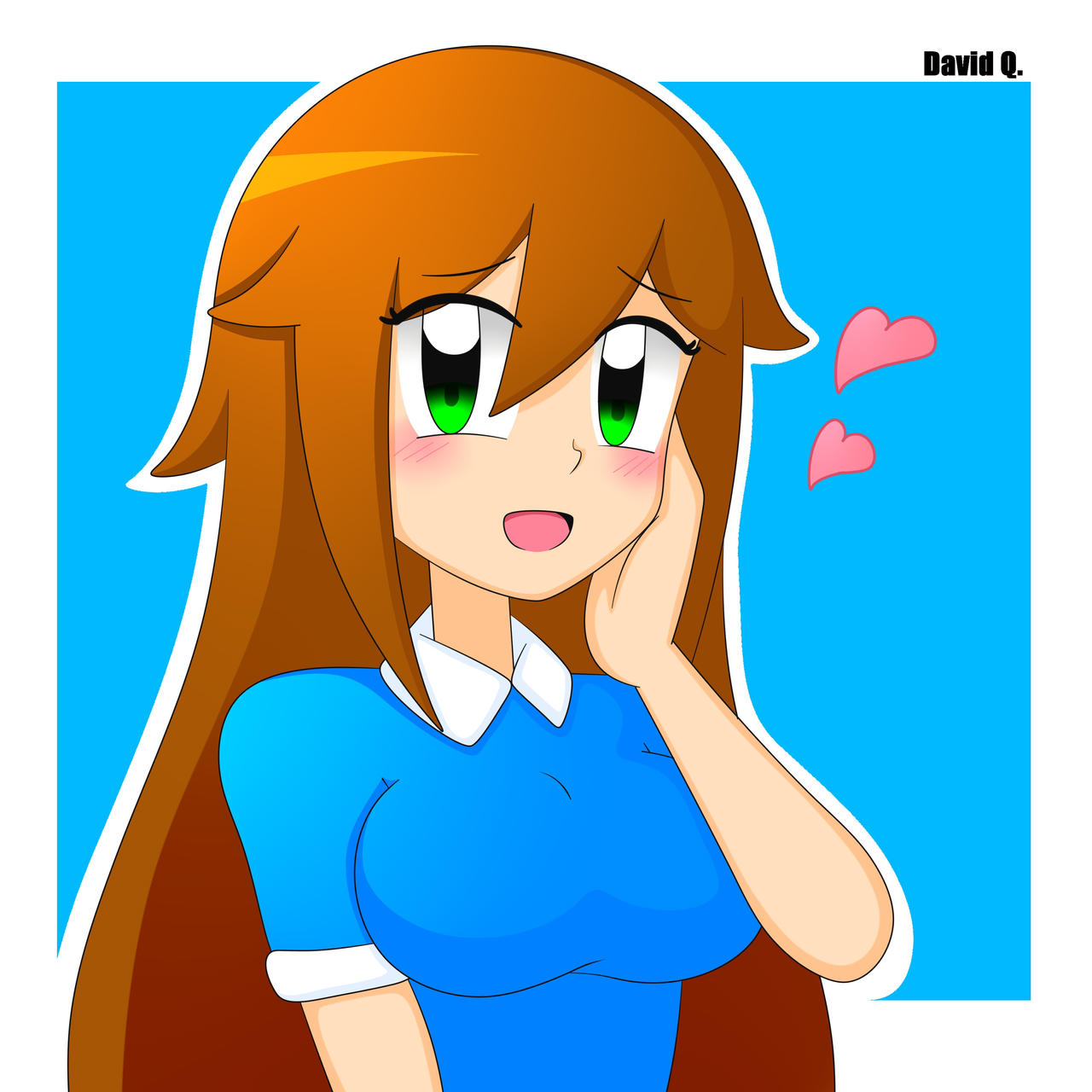 Deviantart Blushing Mia Blushing (OC) by DavidART96 on DeviantArt