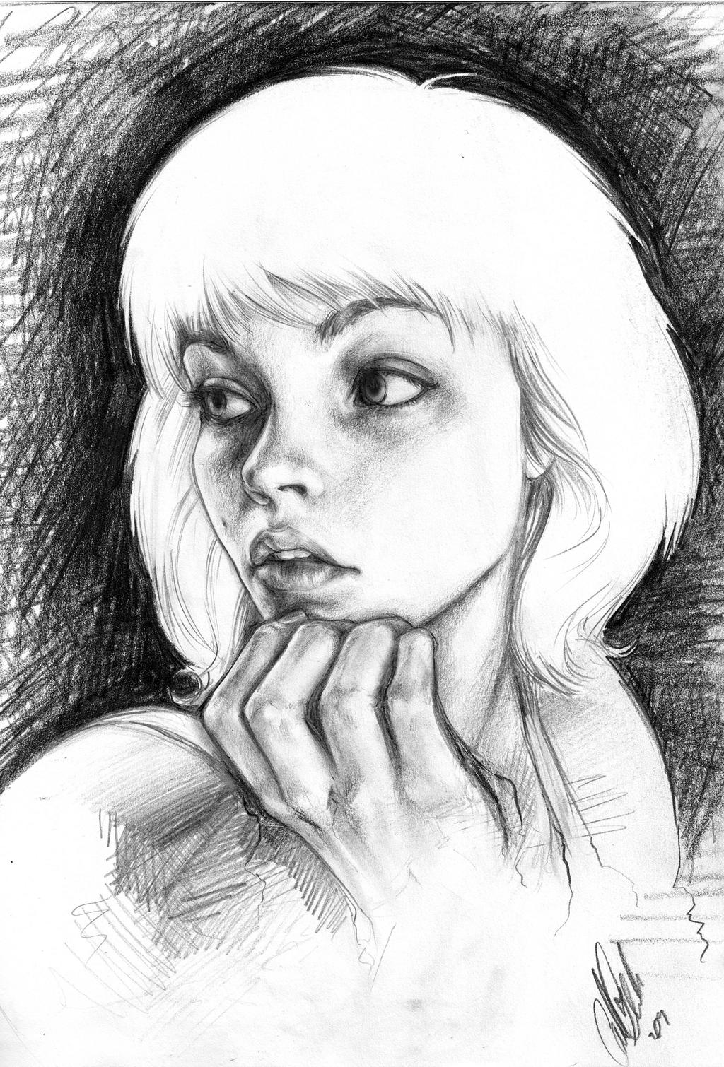 Pencilled Self Portrait