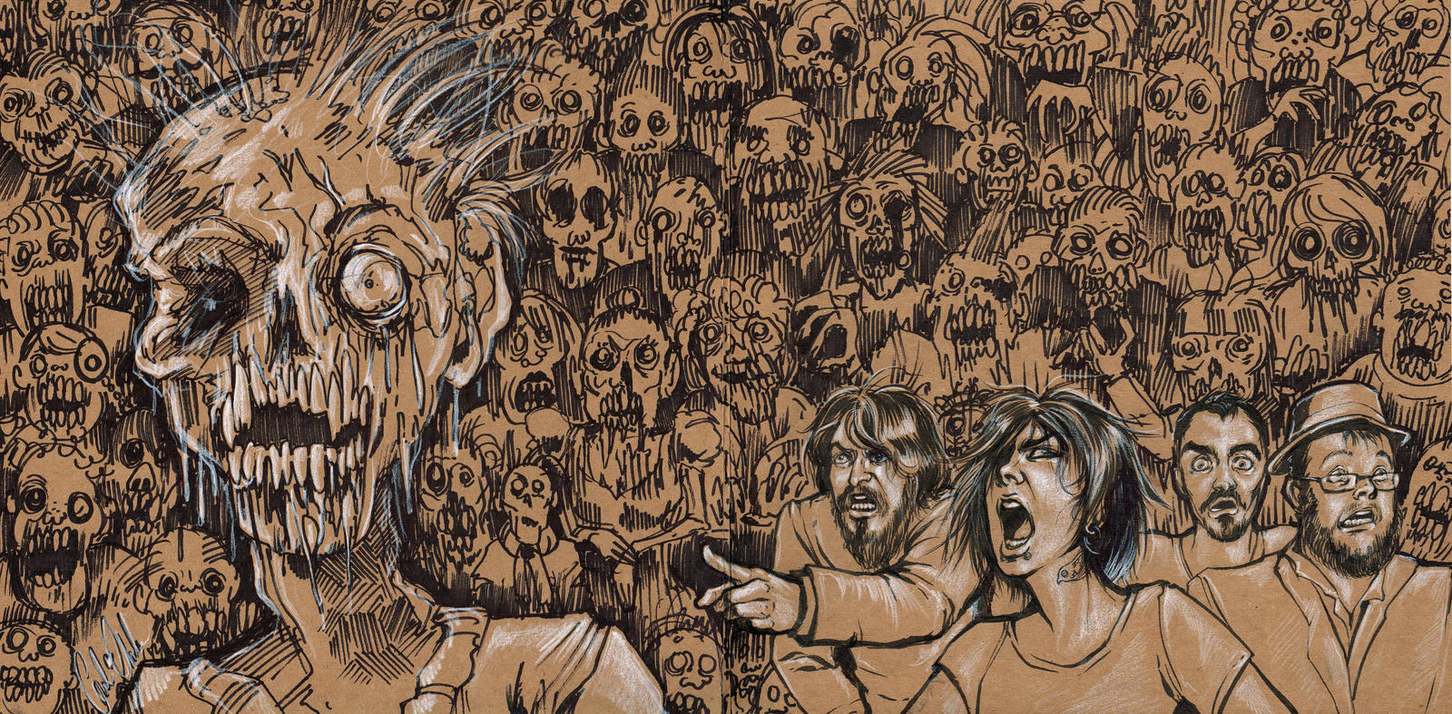 Zombie Vinyl Sleeve Design