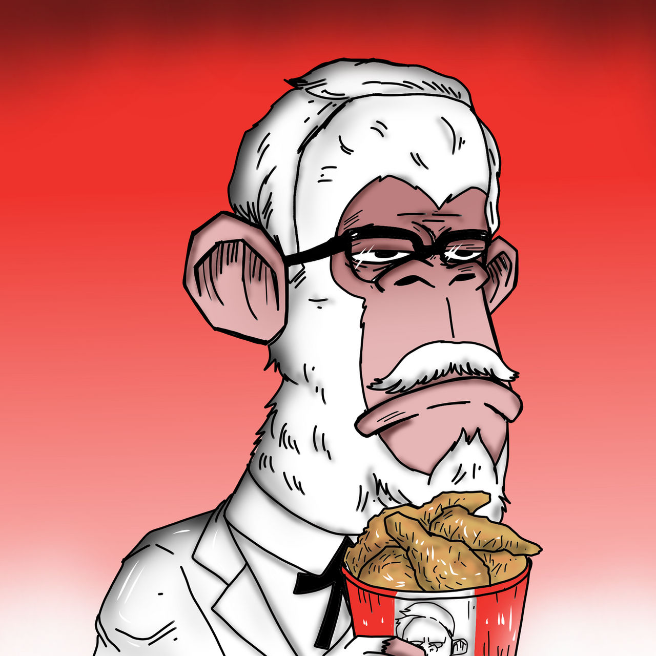 Colonel Sanders Colouring In Colonel Sanders by boredapecelebs on DeviantArt