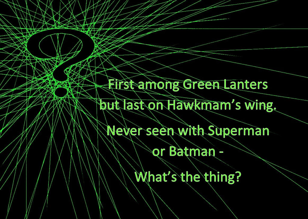 Riddler Riddle No.15 by AtraVerum on DeviantArt