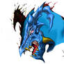 Head Blue Dragon