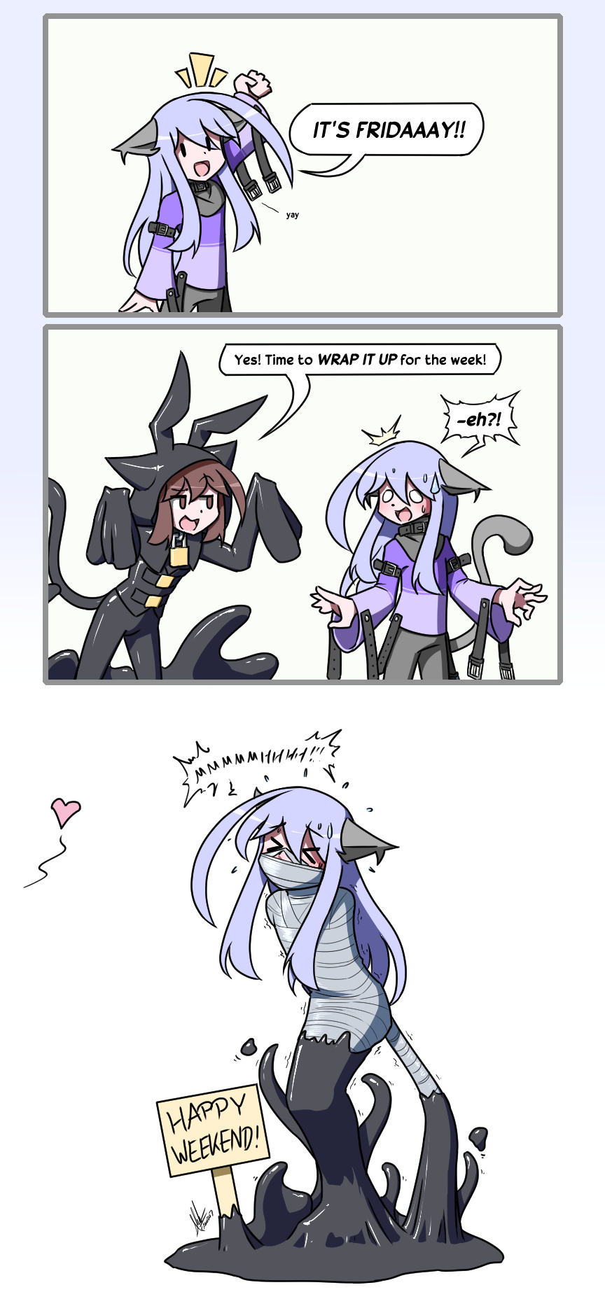 Wrapping up the Week by NekoAlodo on DeviantArt