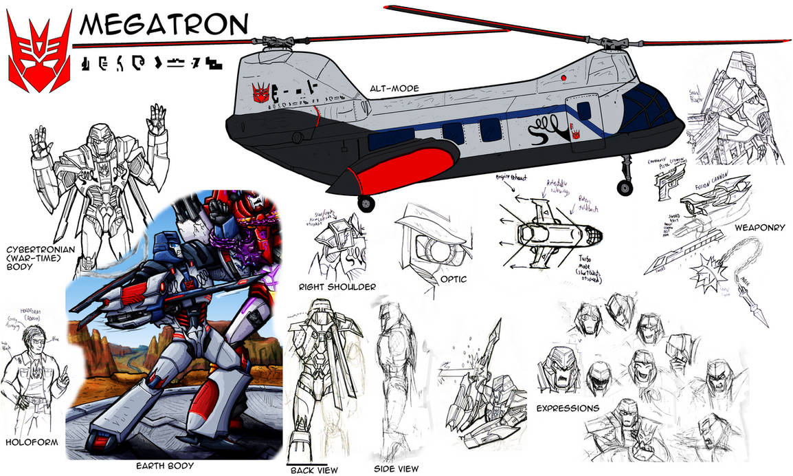 Tfp Megatron Modelling Reference Reference Sheet (SG): Megatron by SoundBluster on DeviantArt