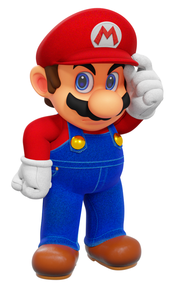 Super Mario Render - Mario and... by SuperMarioOfficial on DeviantArt