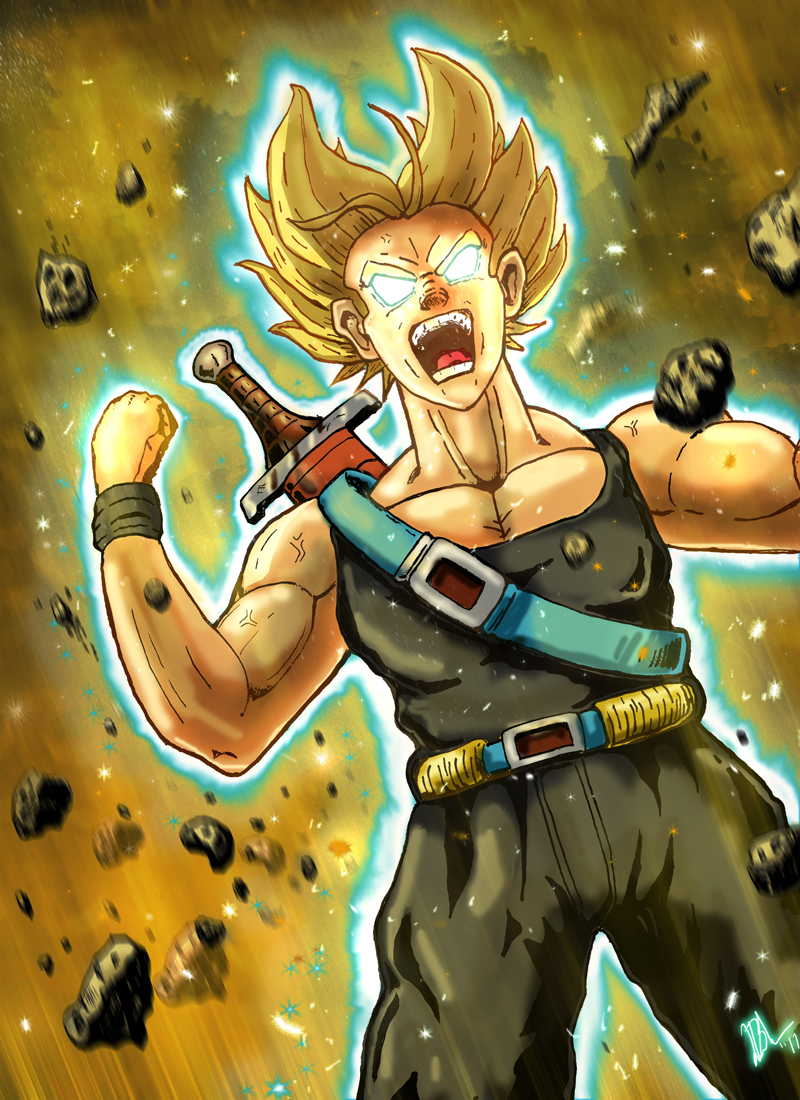 Trunks #3 (SSJ Rage) by eduardoalopez on DeviantArt