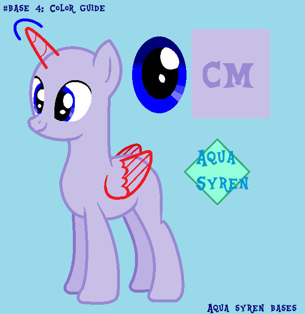 Mlp Base Color Guide 9 Base 4 - Color guide by AquaSyren on DeviantArt