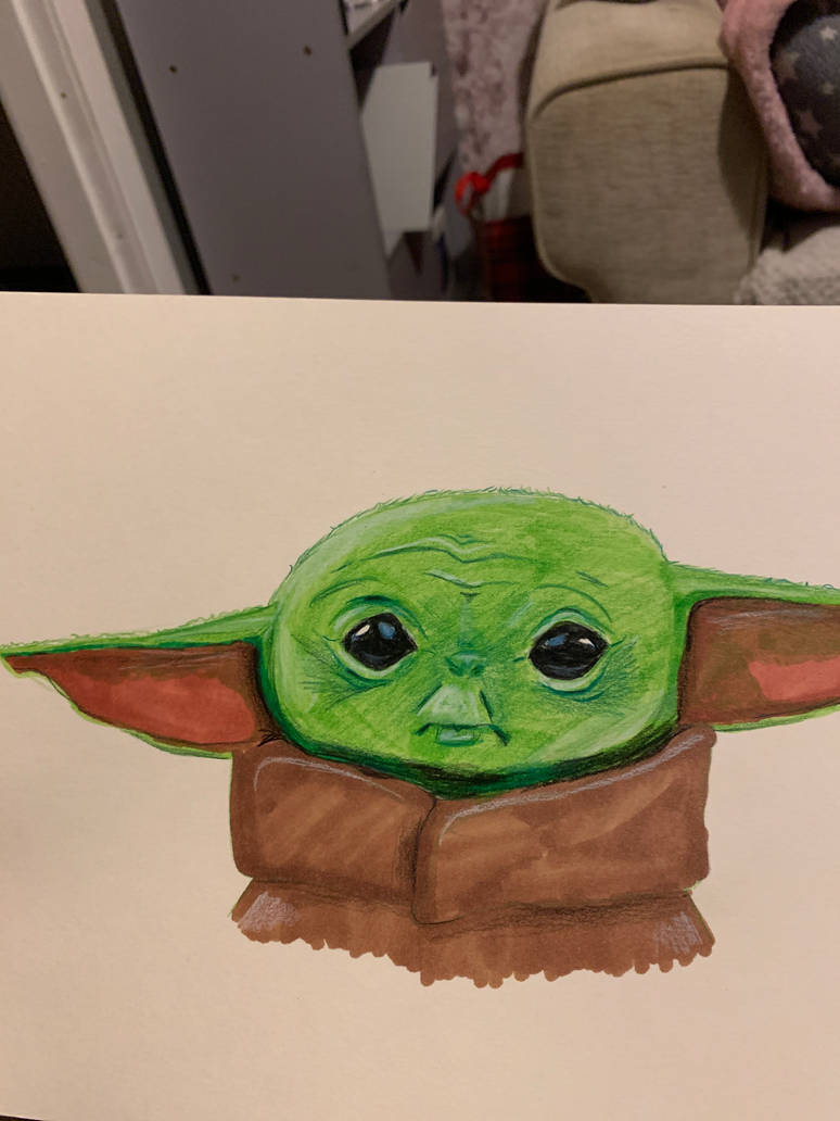 Baby yoda/grogu drawing by KSCanvas on DeviantArt
