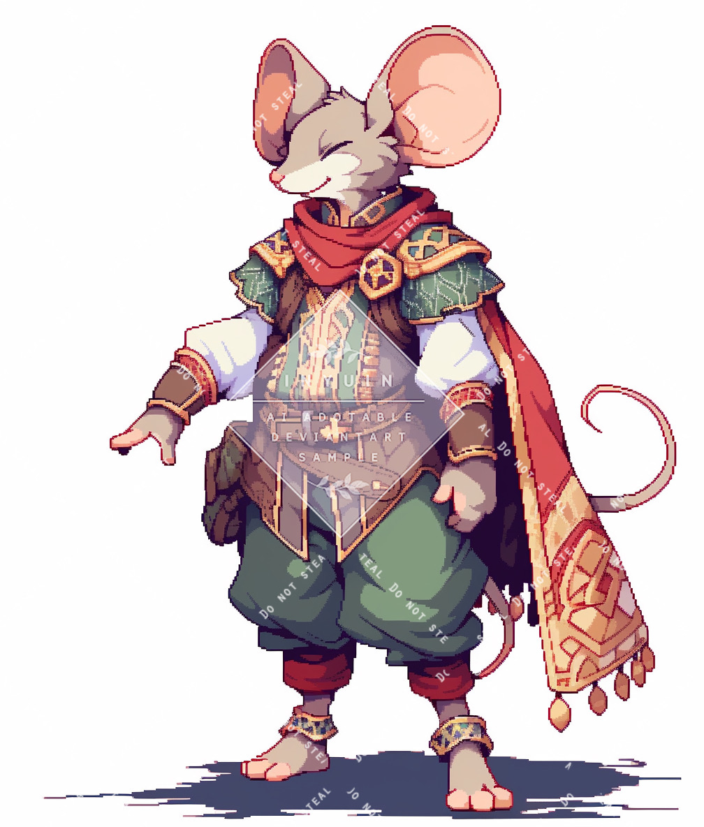 RPG Sprite: Mousefolk (Male) by iNyuin on DeviantArt