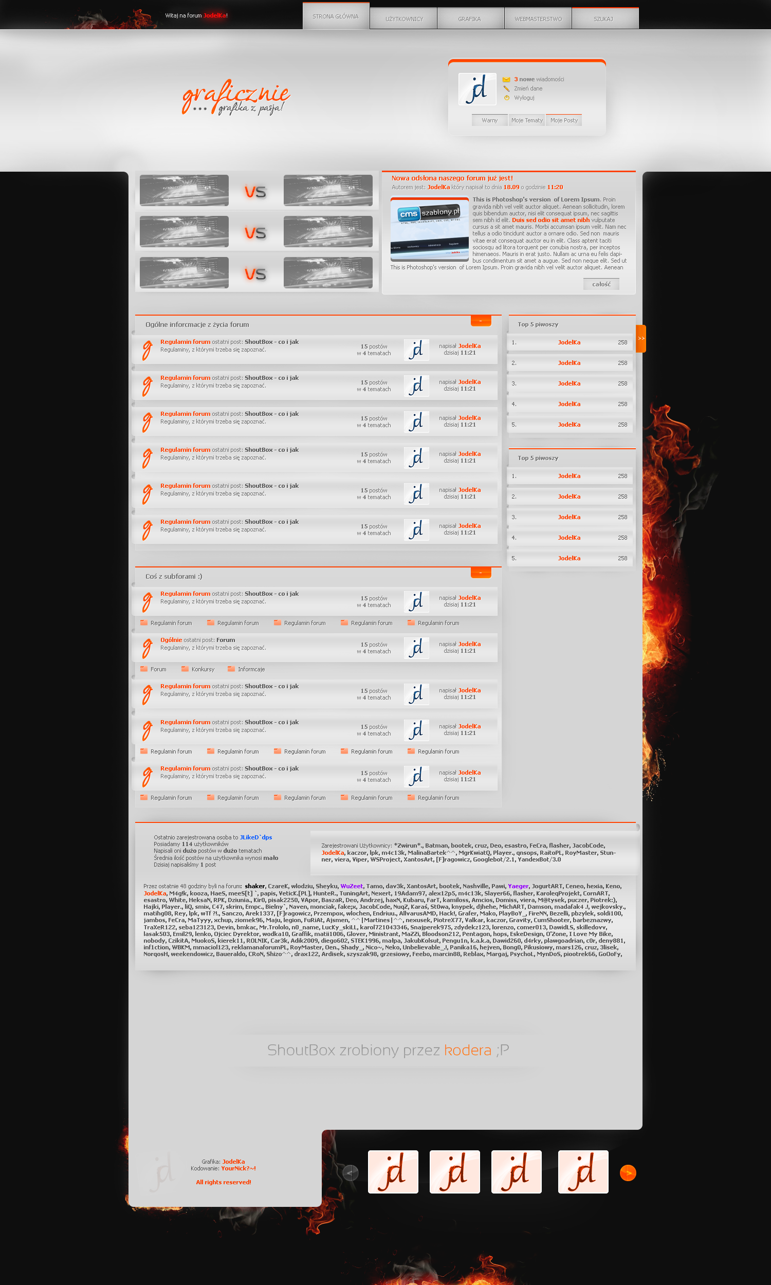 Graficznie Layout Forum