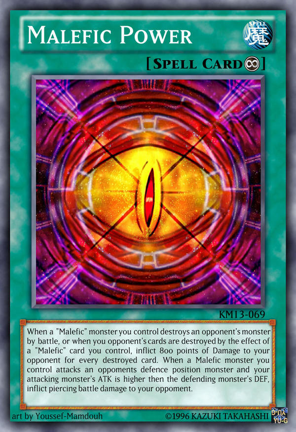 YGO Custom card - Malefic Power by KuriMaster13 on DeviantArt YGO Custom card - Malefic Power by KuriMaster13 on DeviantArt