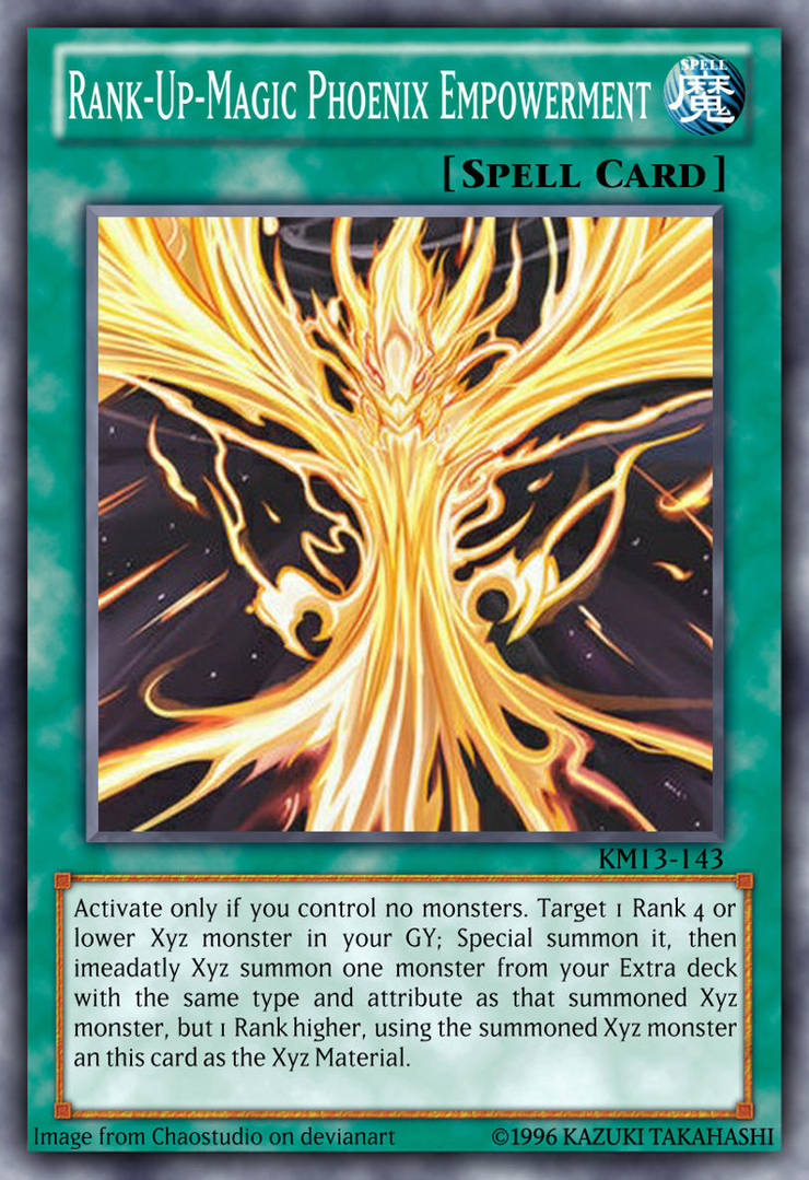 YGO Custom card: Rank-Up-Magic Phoenix Empowerment by KuriMaster13