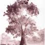 Sepia Tree