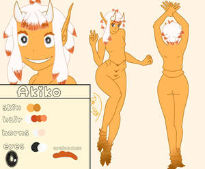 Reference of my oc Akiko