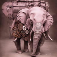Steampunk Elephant 1