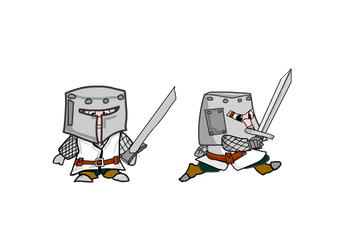 Knight character for game