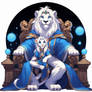 White Lion King and Prince