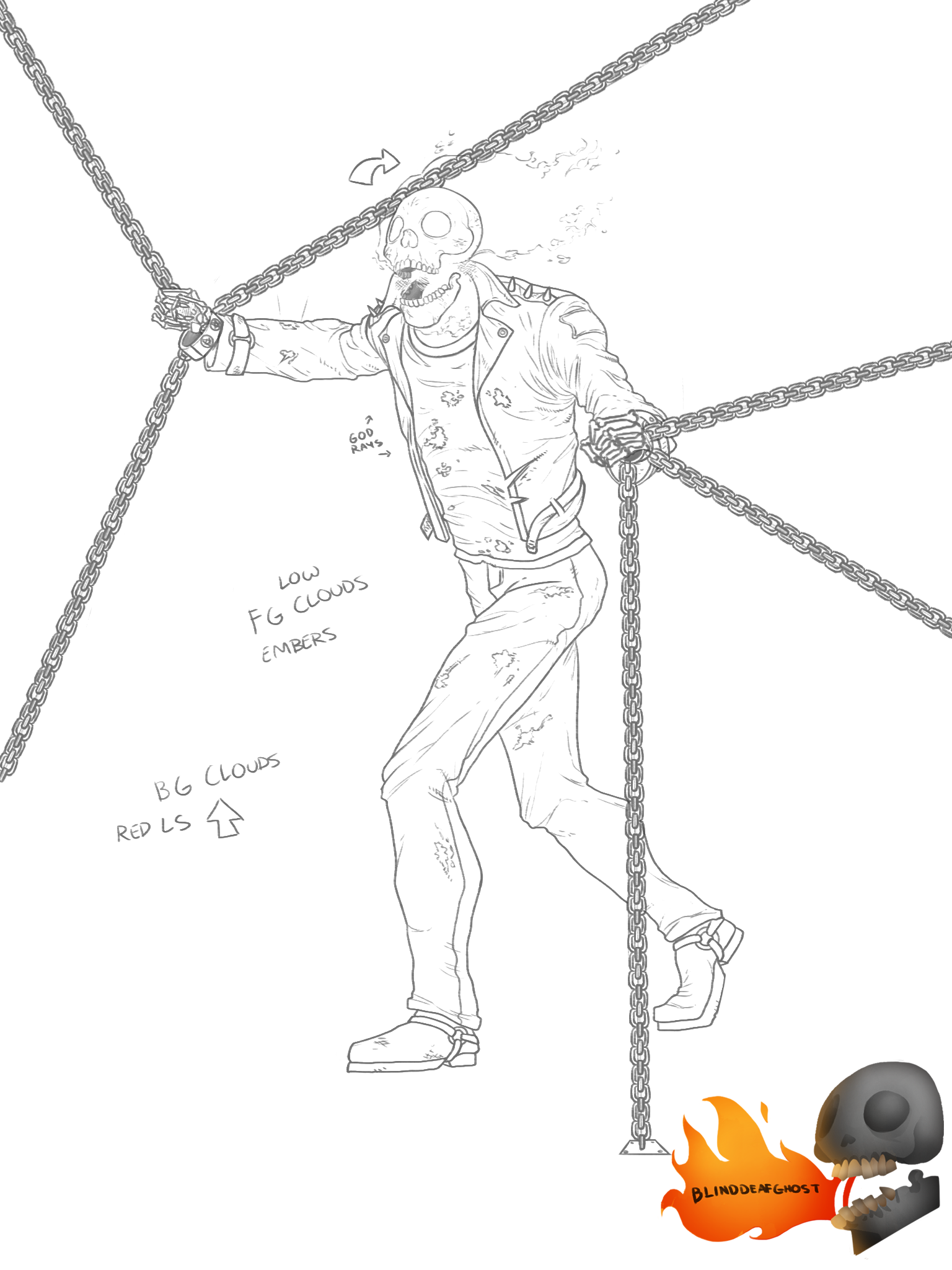 Ghost Rider Lines by BlindDeafGhost on DeviantArt