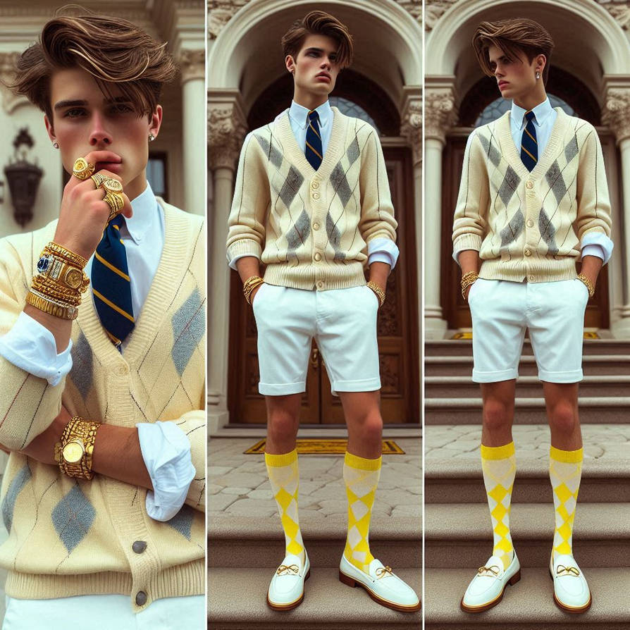Preppy Guy In Yellow 07 by Golouboi on DeviantArt