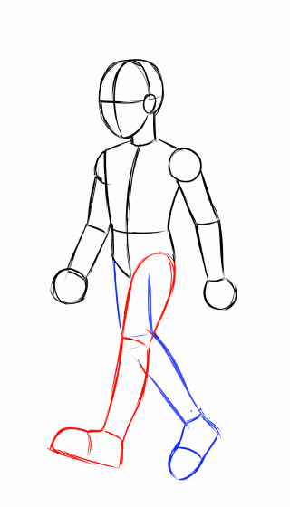 Three quarter walk animation by ChrisAtherton on DeviantArt