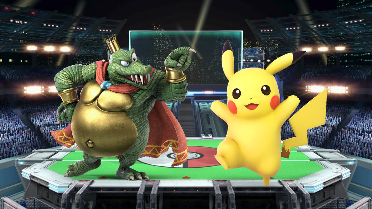 King K. Rool Vs. Pikachu by DaquanHarrison22 on DeviantArt