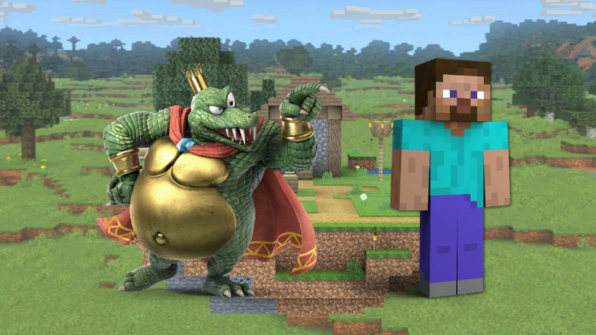 King K. Rool Vs. Steve by DaquanHarrison22 on DeviantArt