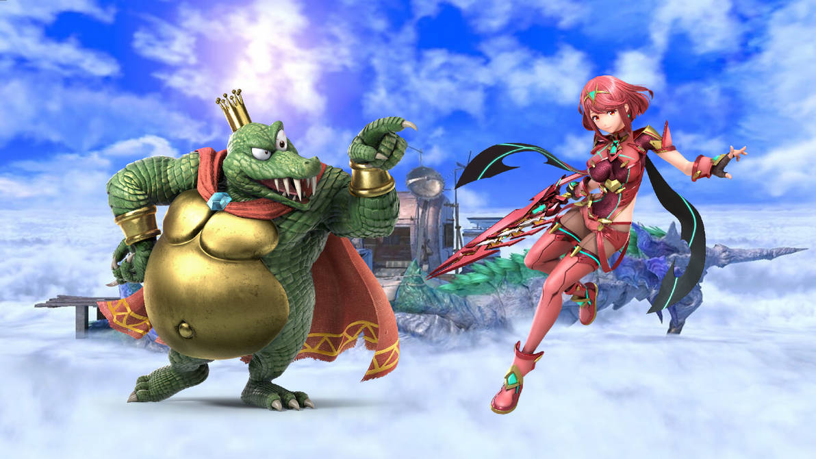 King K. Rool Vs. Pyra by DaquanHarrison22 on DeviantArt