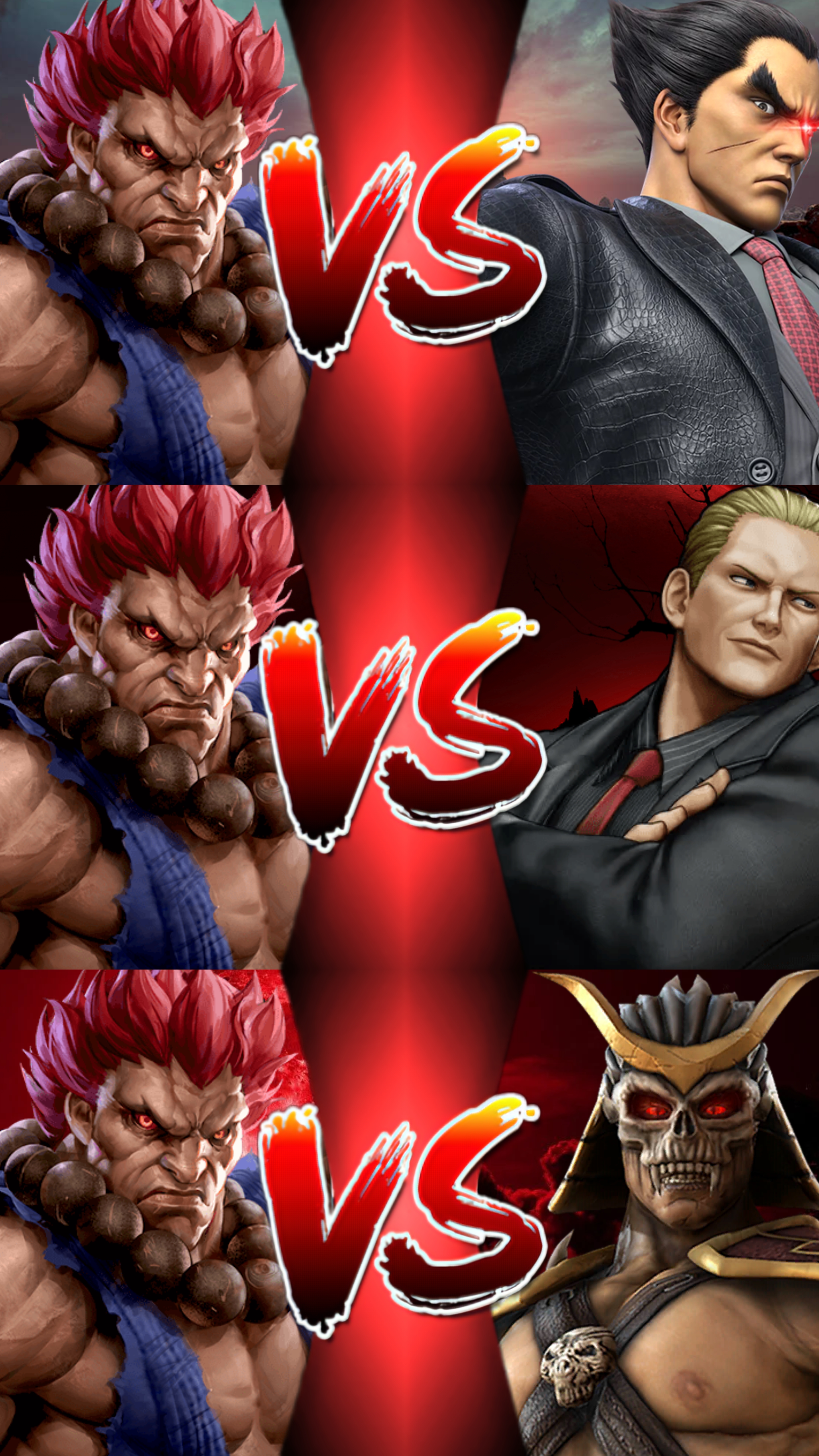 Akuma Vs. Kazuya Mishima by DaquanHarrison22 on DeviantArt