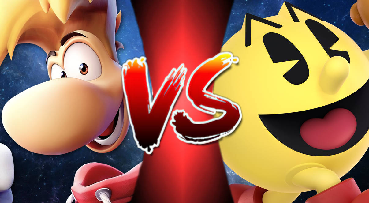 Rayman Vs. Pac-Man by DaquanHarrison22 on DeviantArt